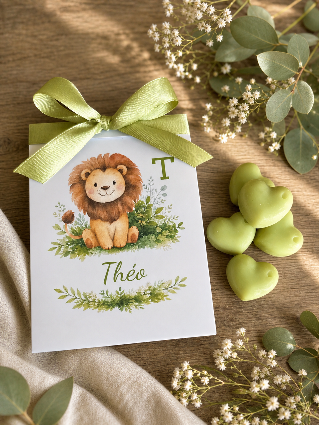 Carte personnalisée pour célébrer vos plus beaux moments – Lion bohème