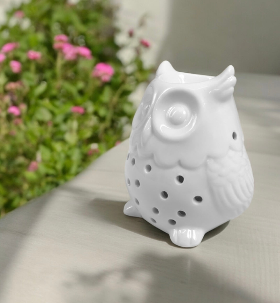 Brûle-parfum "Hibou" en céramique