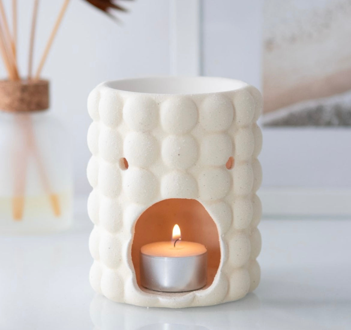 Brûle-parfum "Bubble" en céramique